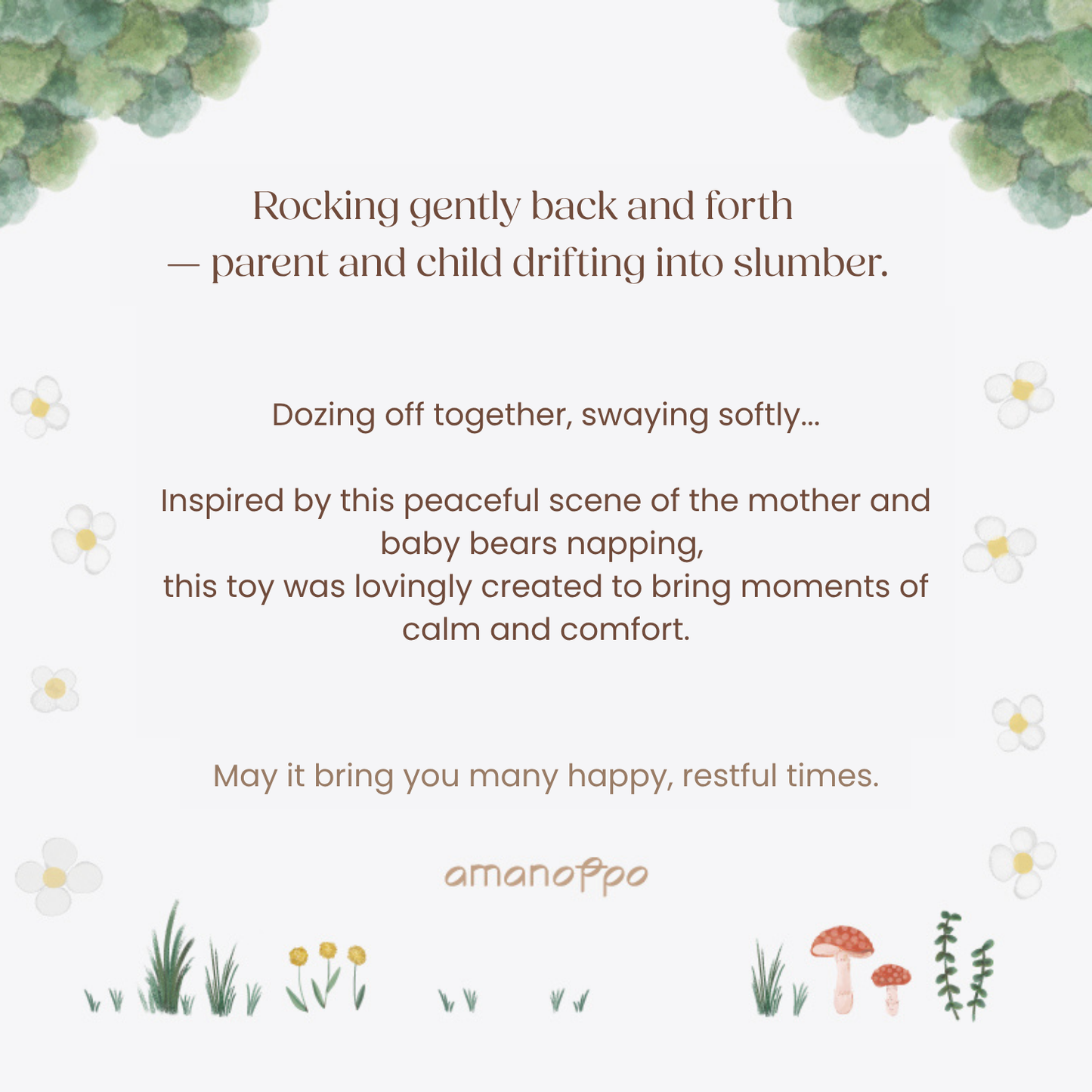 Baby Bear Rattle & Roly-Poly Toy Set