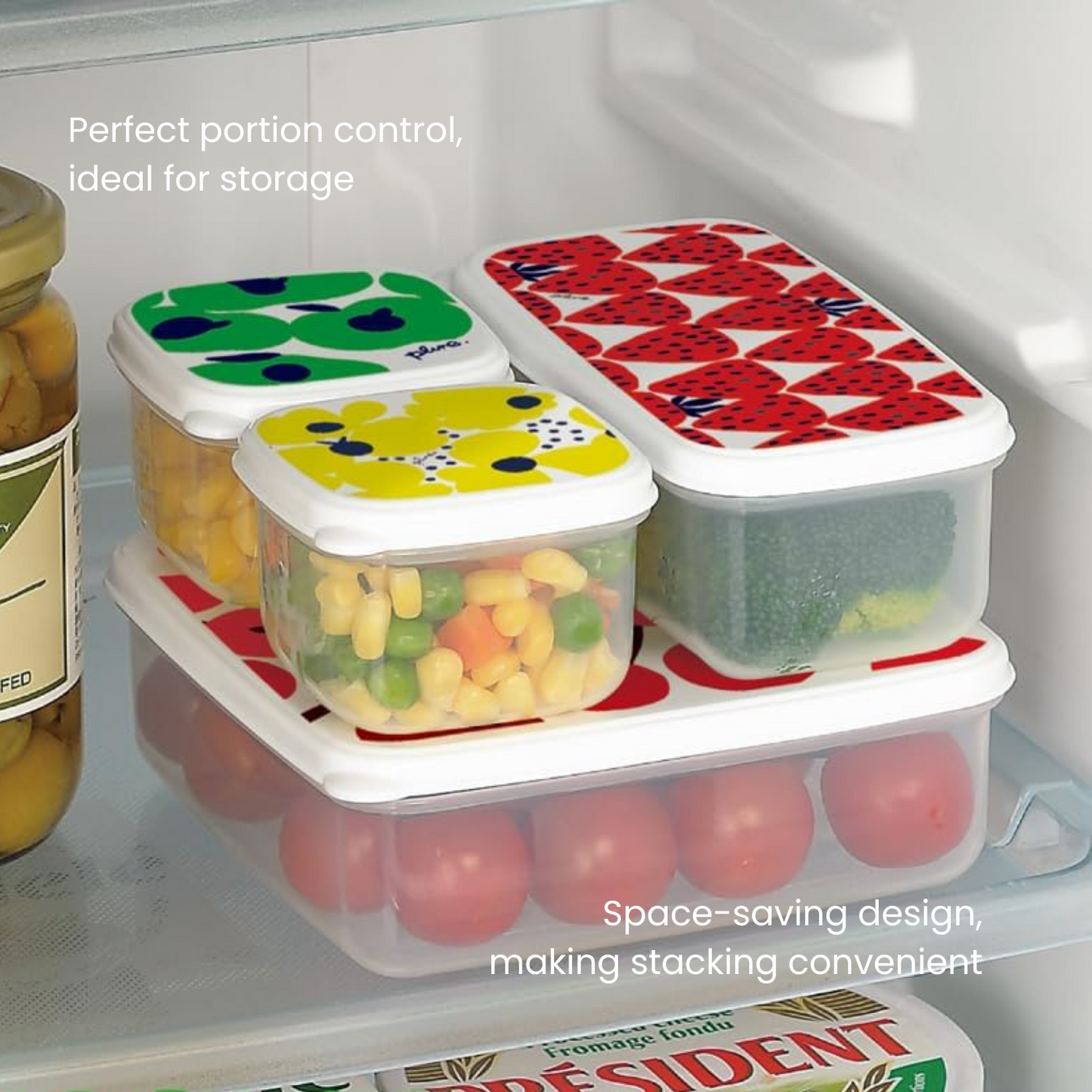Illustrated Microwavable Containers Gift Set (3-Piece)