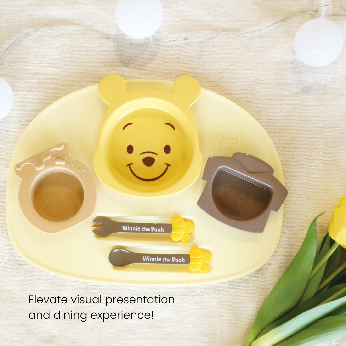 Winnie the Pooh Tableware and Cutlery (6-Piece Set)
