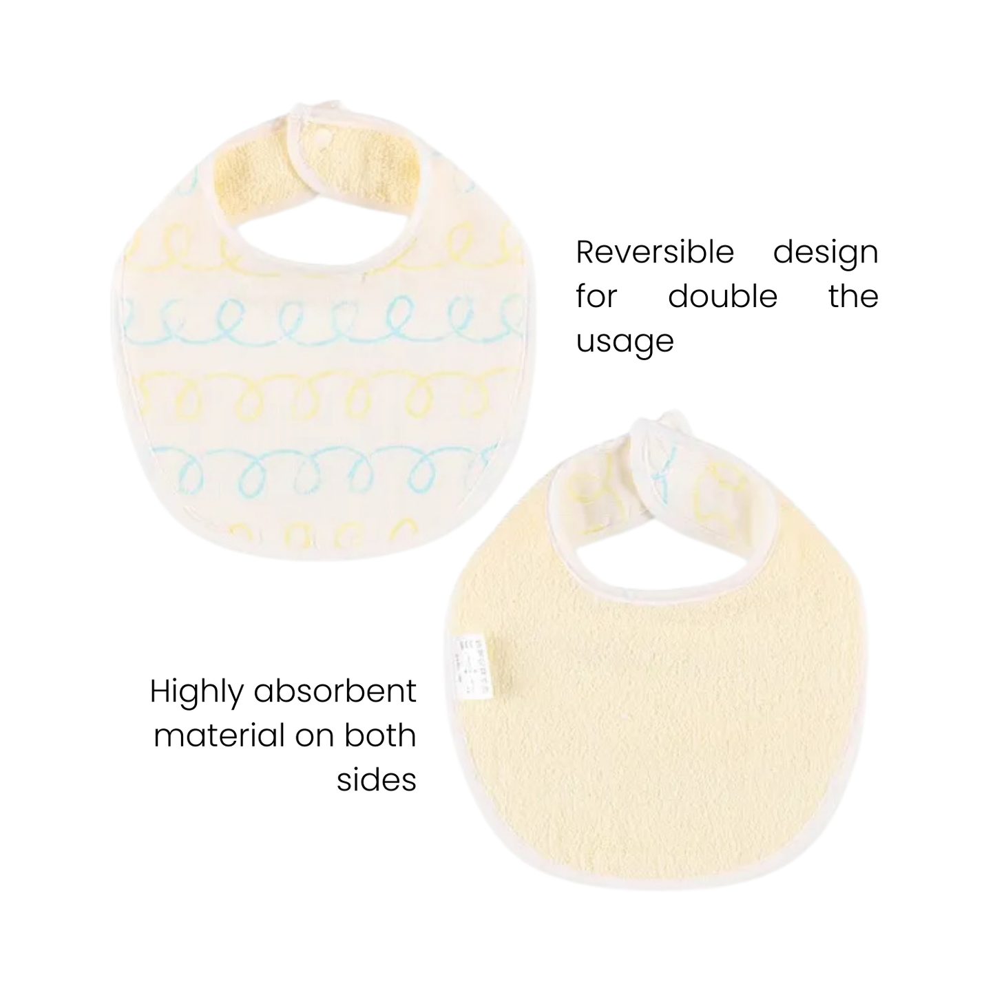 Reversible Bibs (3-Piece Set)