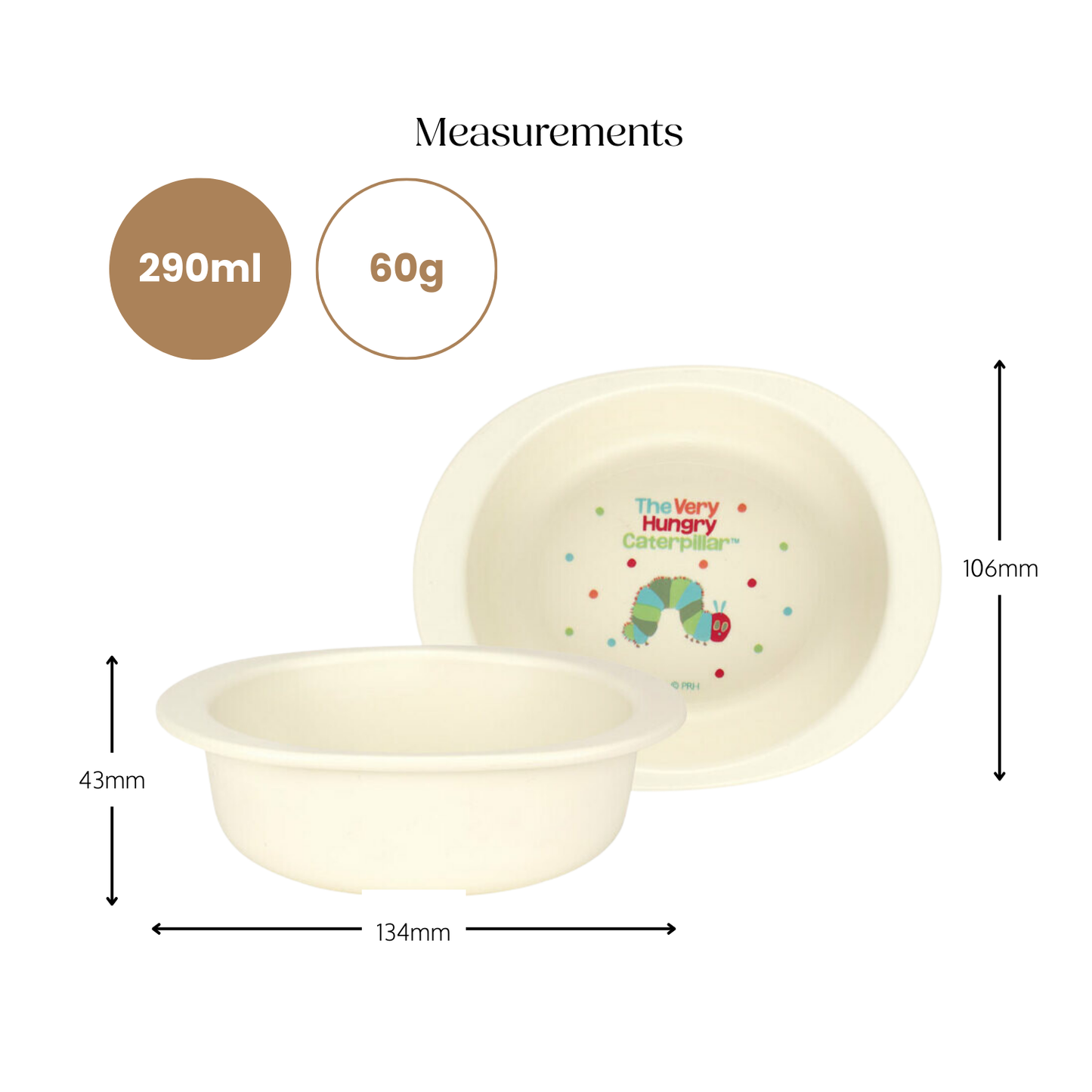 The Very Hungry Caterpillar Antibacterial Bowl