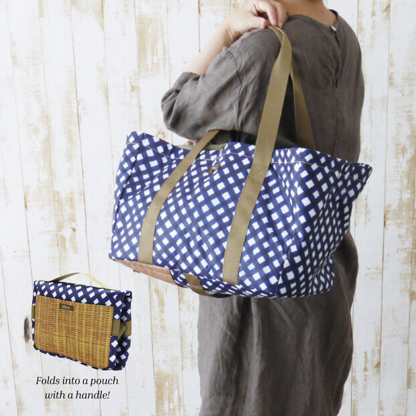 Foldable Shopping Basket Bag