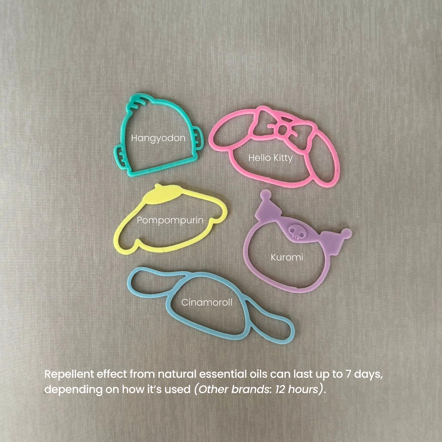 Water-resistant Sanrio Silicone Insect Repellent Bands (30 pcs)