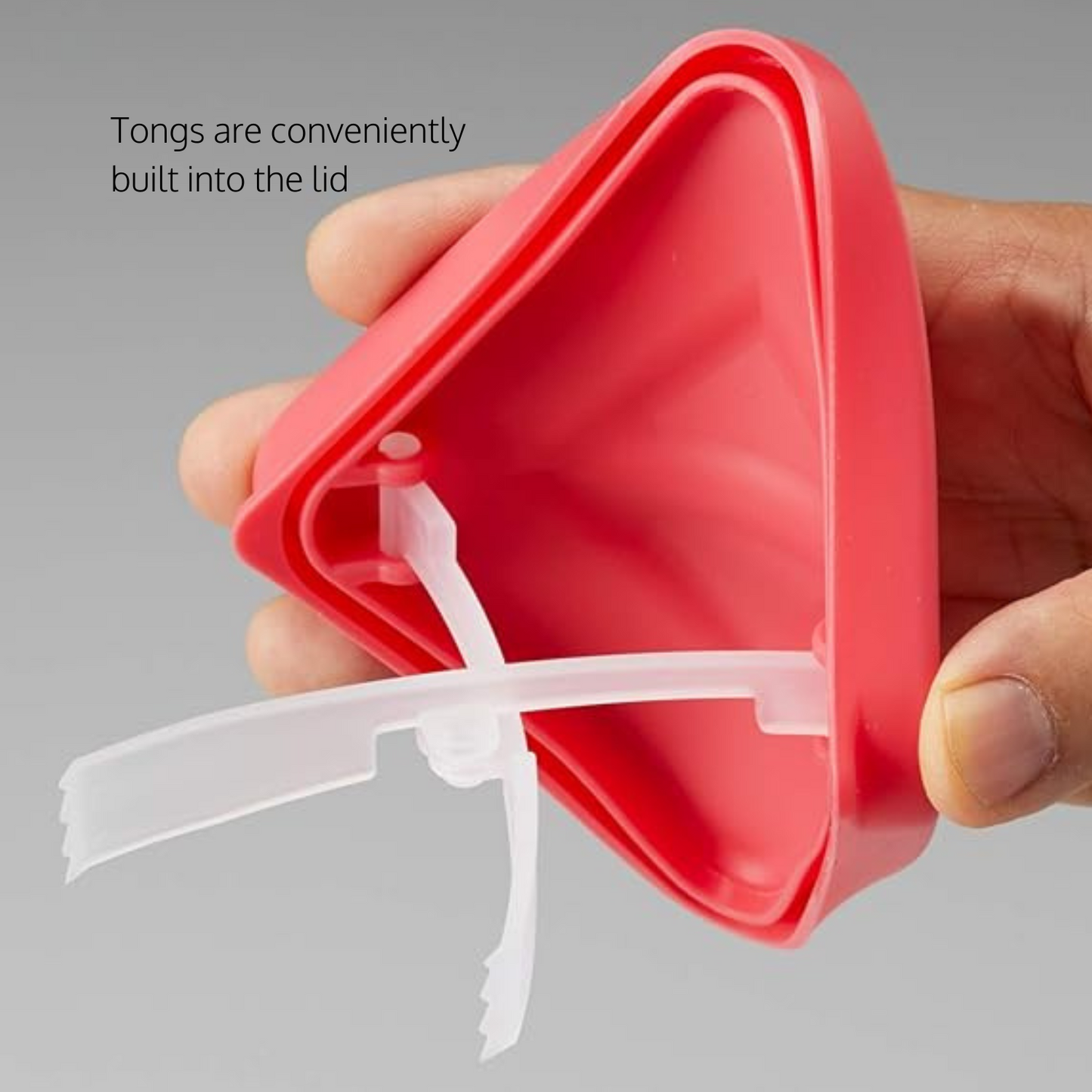 Built-in Tongs Container (2-Pieces)