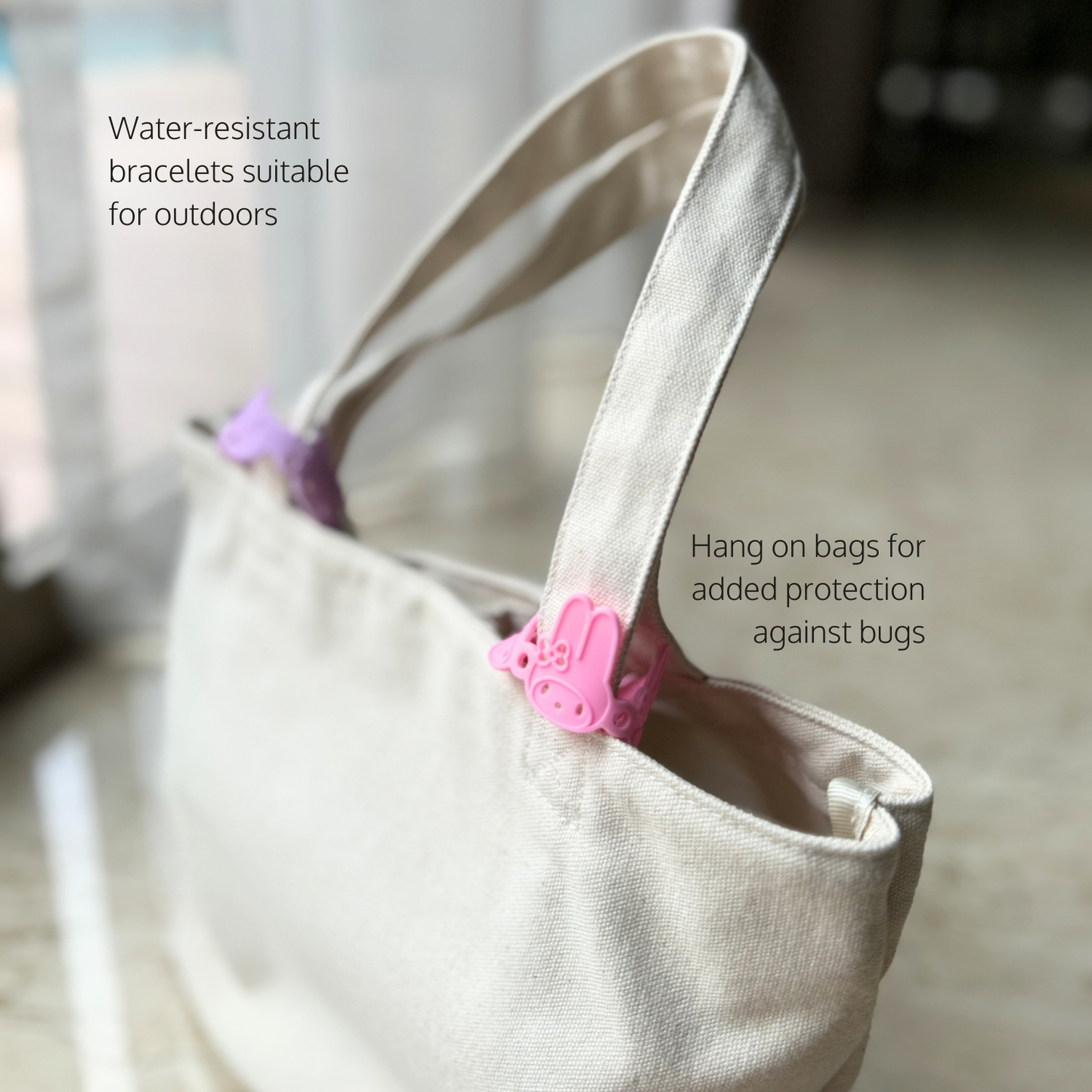 Water-resistant Sanrio Silicone Insect Repellent Bracelets (5pcs)