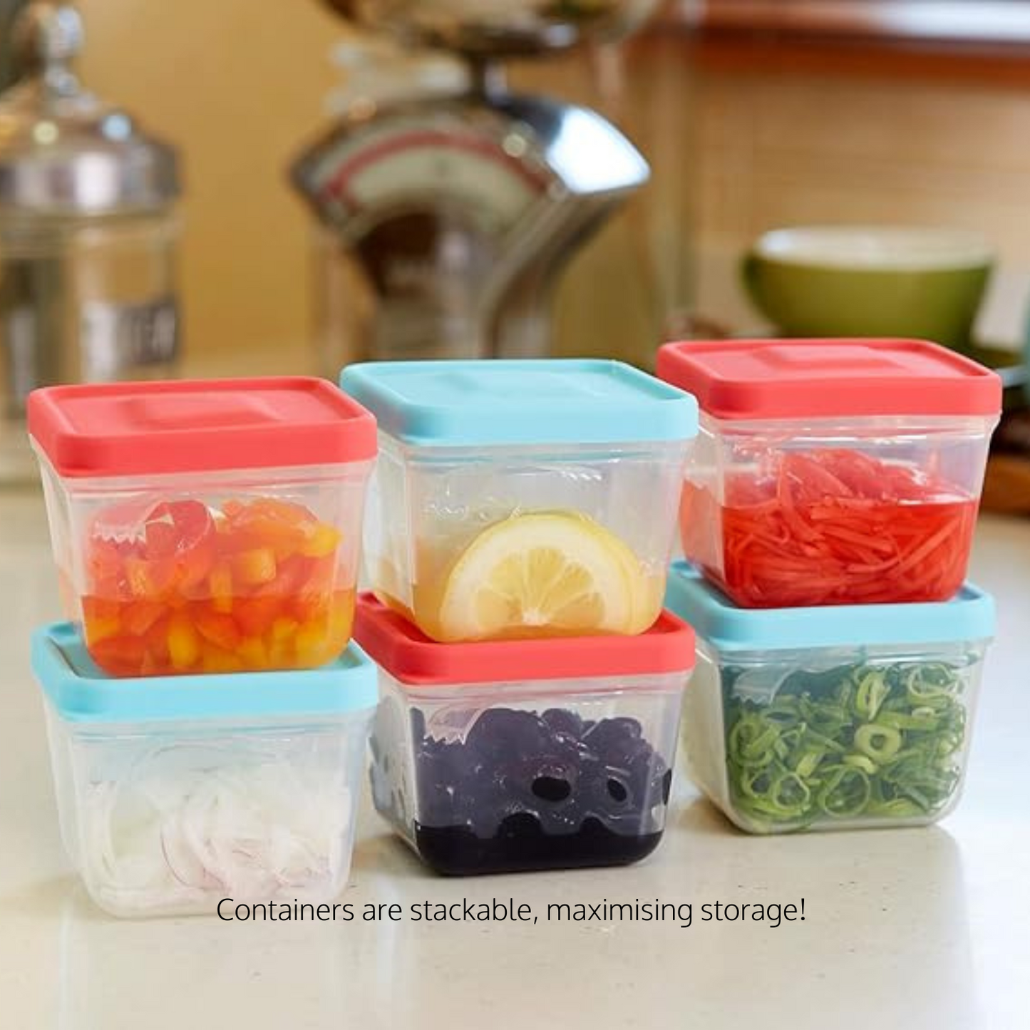 Built-in Tongs Container (2-Pieces)