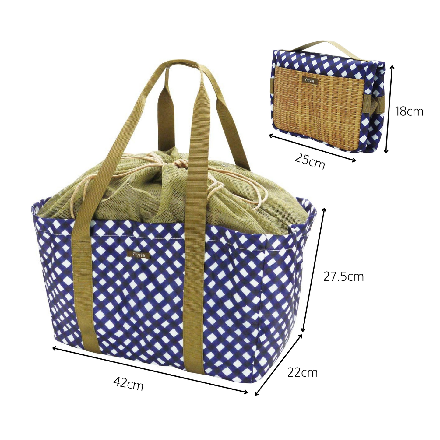 Foldable Shopping Basket Bag