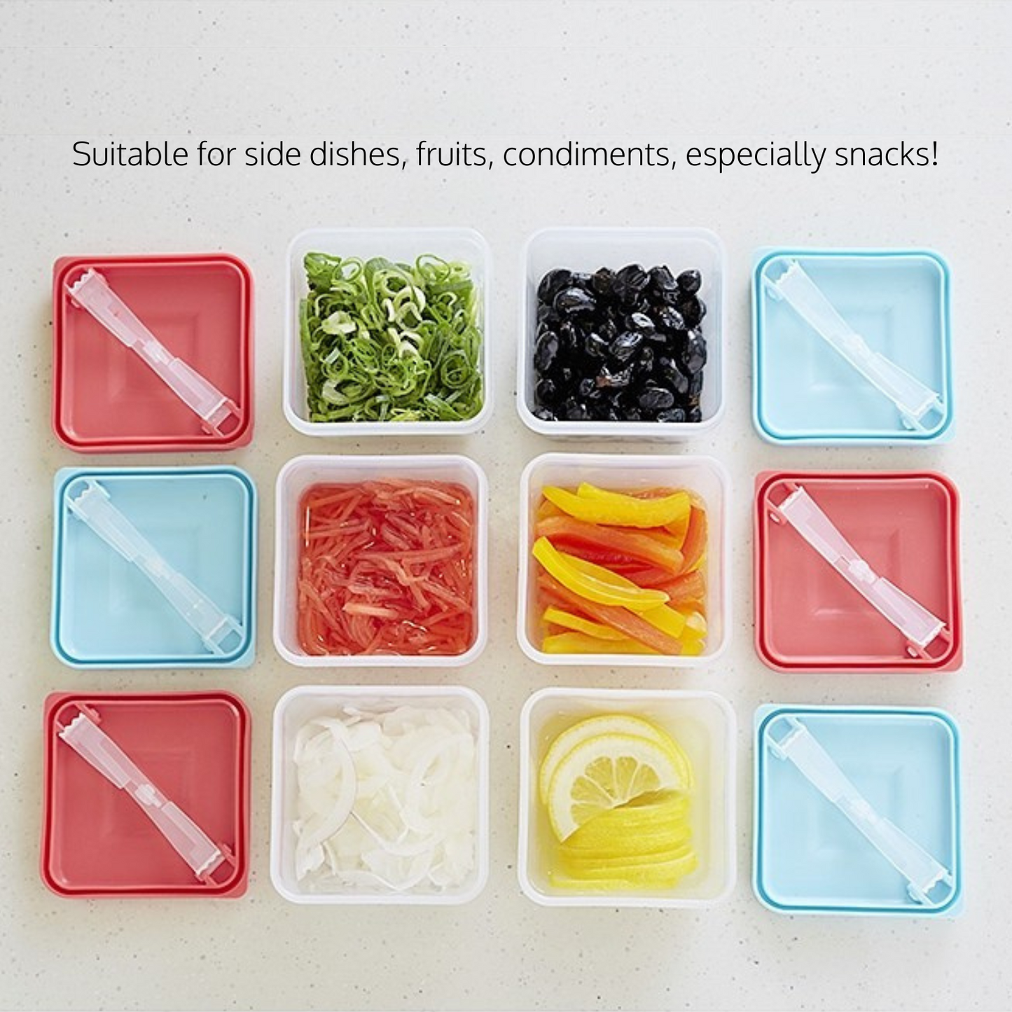 Built-in Tongs Container (2-Pieces)