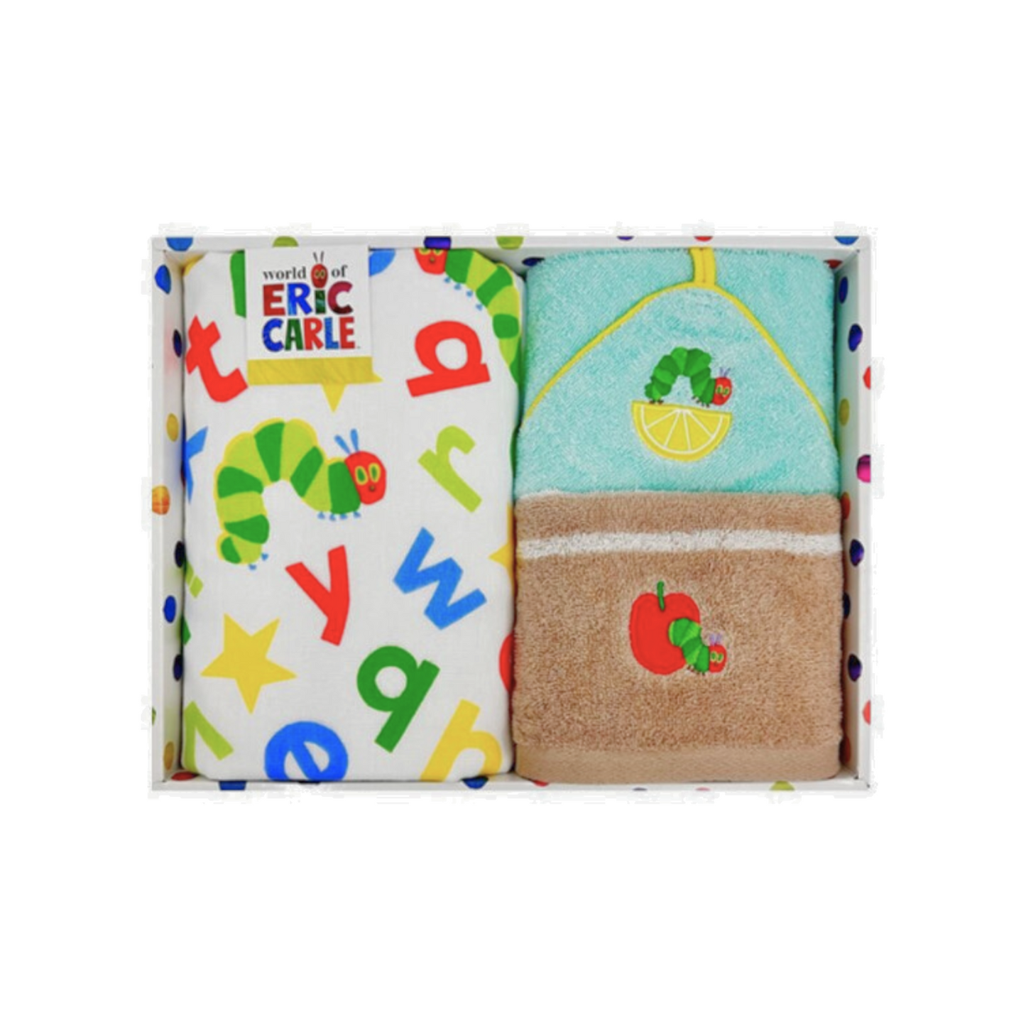 The Very Hungry Caterpillar Towel Gift Box (3-Piece Set)