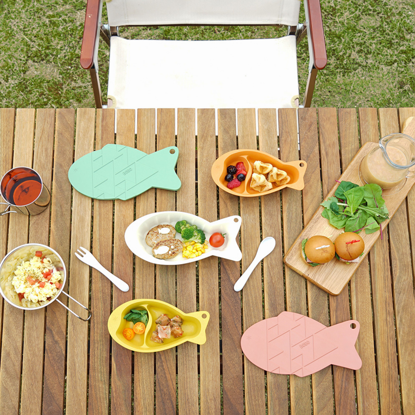 Portable Antibacterial Tableware & Cutlery Set