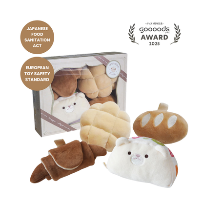 Mochitto Freshly Baked Bread Rattle Set