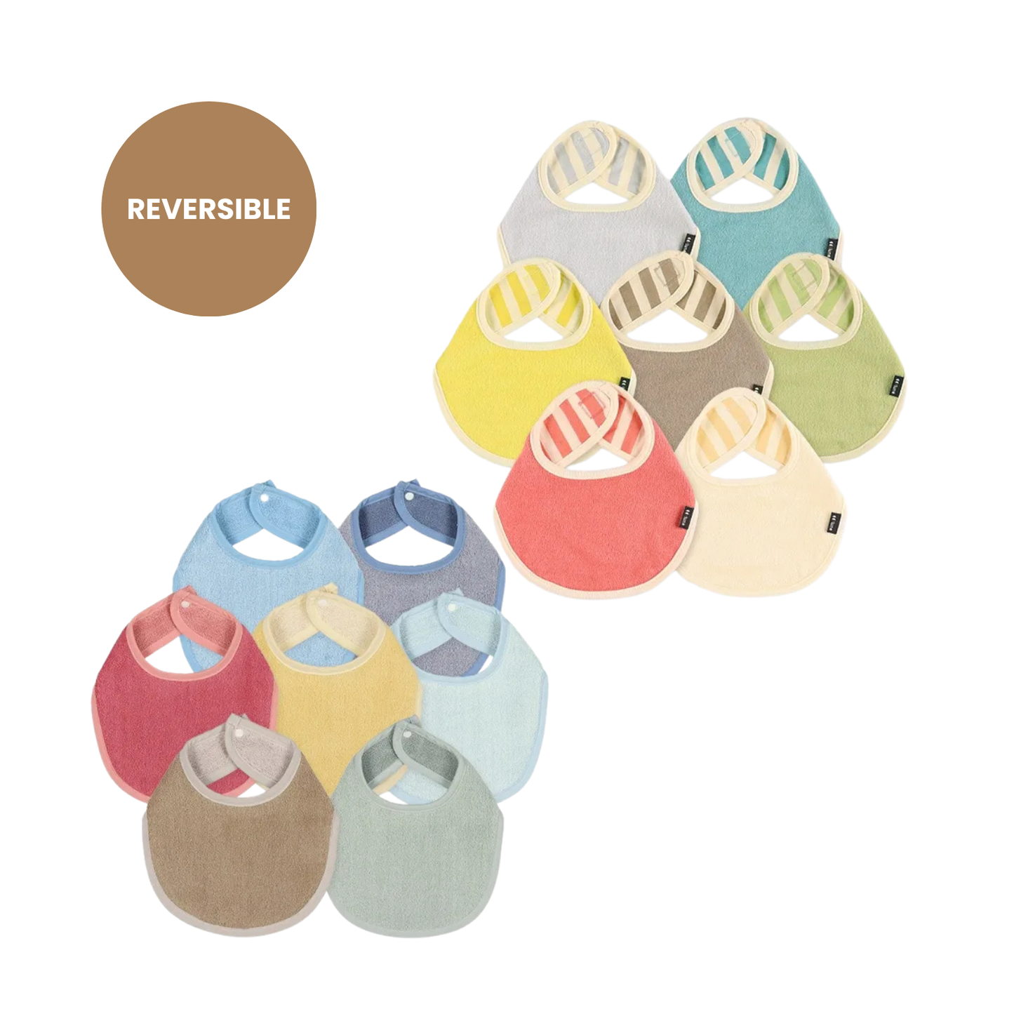 Reversible Bibs (7-Piece Set)