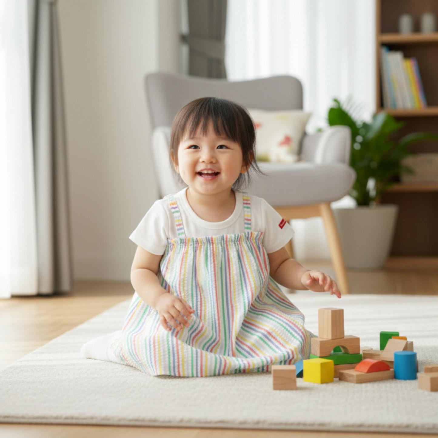 Rainbow Stripe Dress