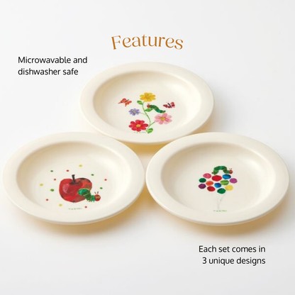 The Very Hungry Caterpillar Snack Plate Set (3-Piece Set)