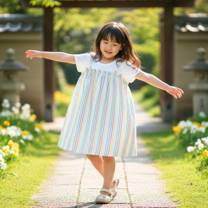 Rainbow Stripe Dress