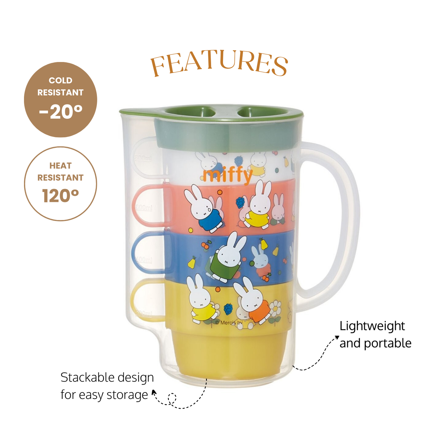 Miffy Stackable Drink Set