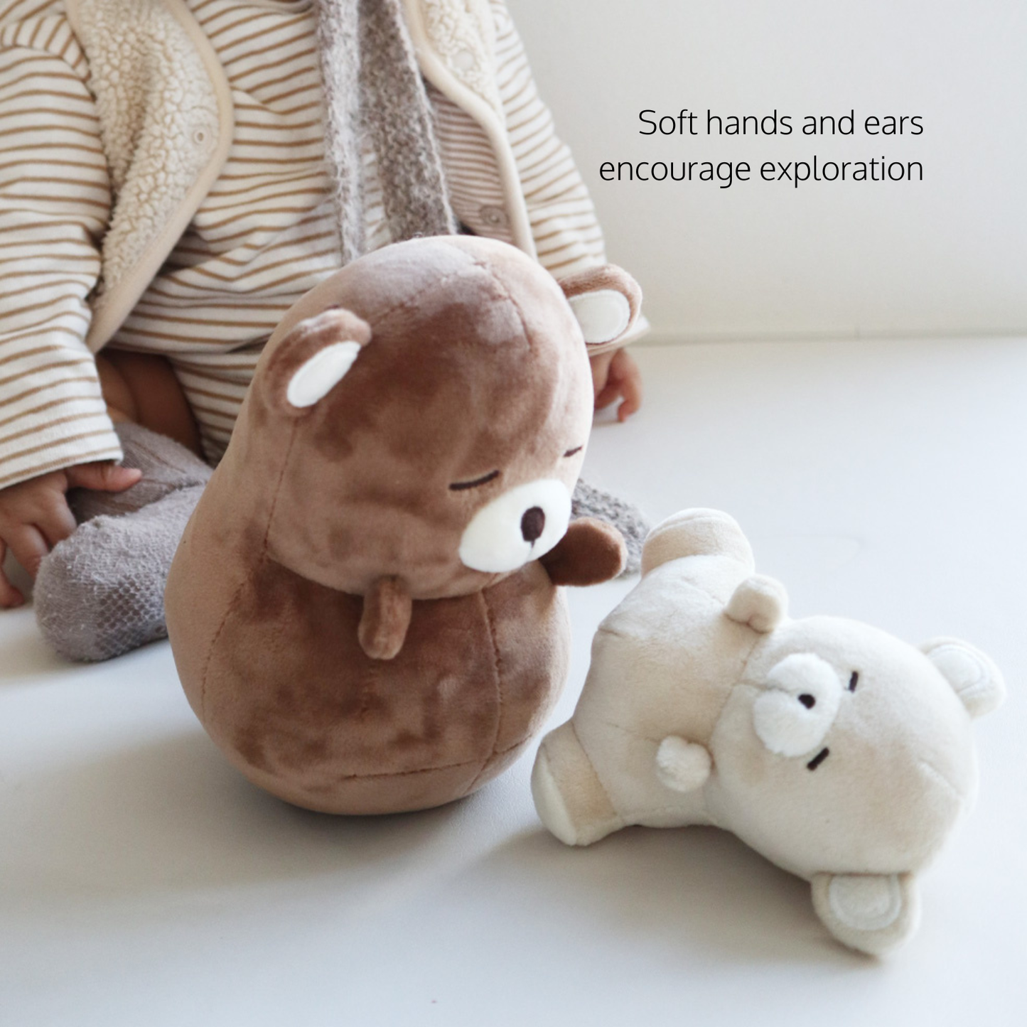 Baby Bear Rattle & Roly-Poly Toy Set