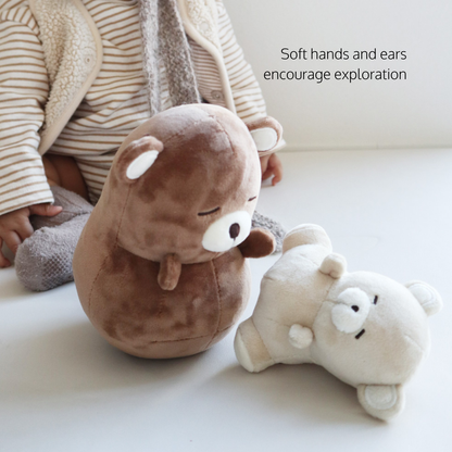 Baby Bear Rattle & Roly-Poly Toy Set