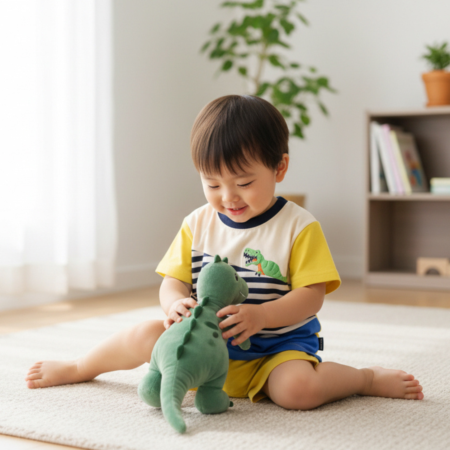 Stripe and Roar Dinosaur Tee