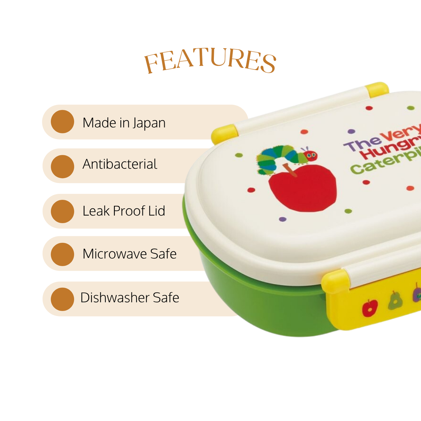 The Very Hungry Caterpillar Antibacterial Lunch Box