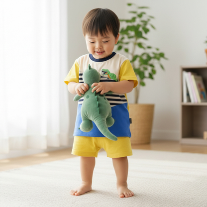 Stripe and Roar Dinosaur Tee