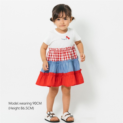 Tiered Gingham Dress