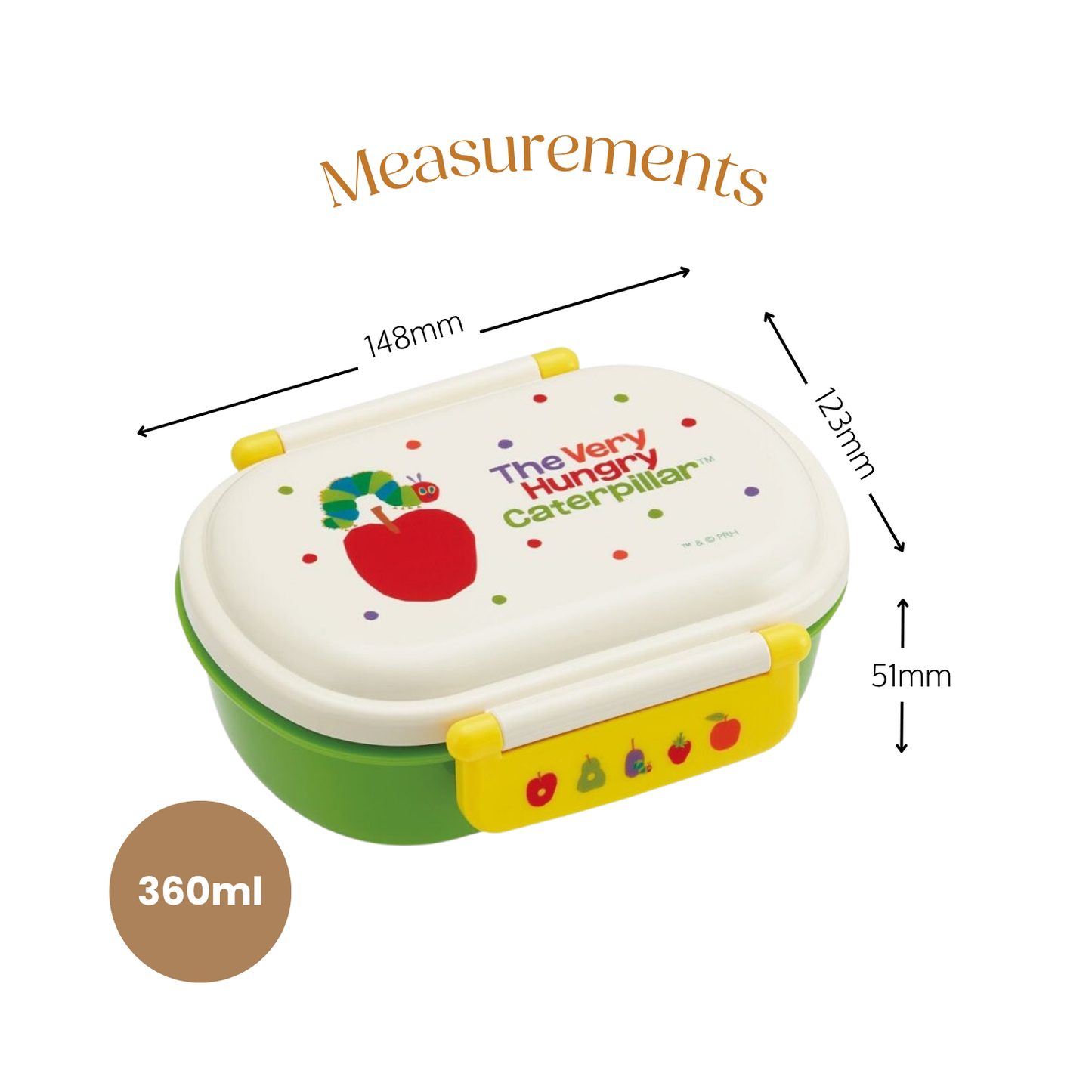 The Very Hungry Caterpillar Antibacterial Lunch Box