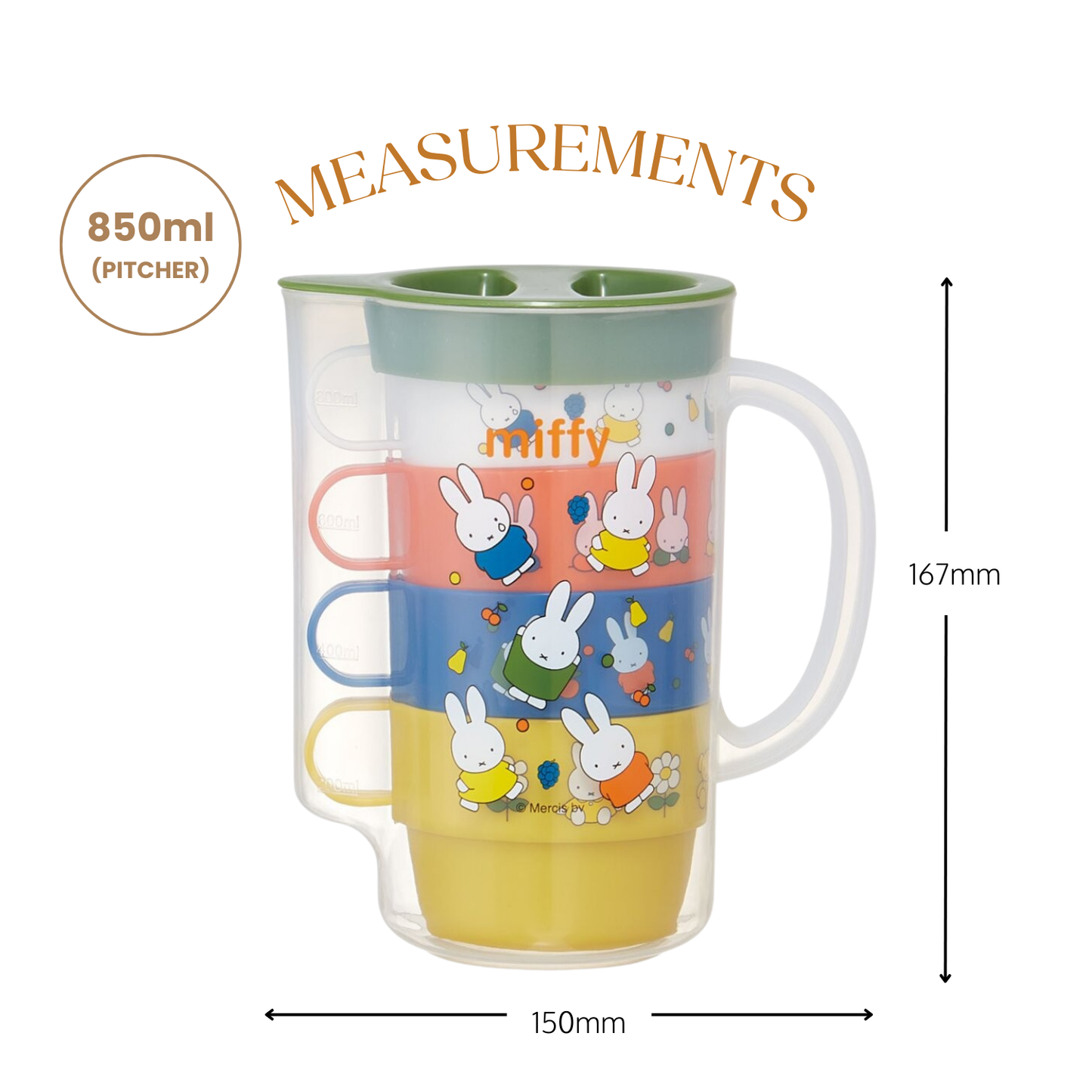Miffy Stackable Drink Set