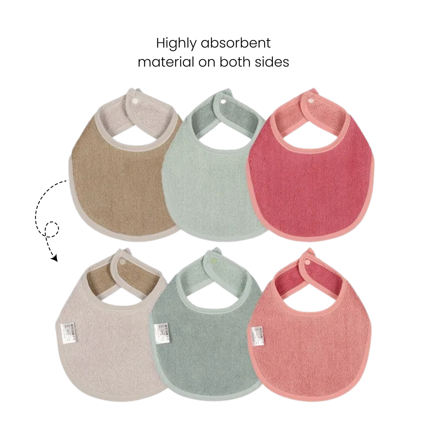 Reversible Bibs (7-Piece Set)