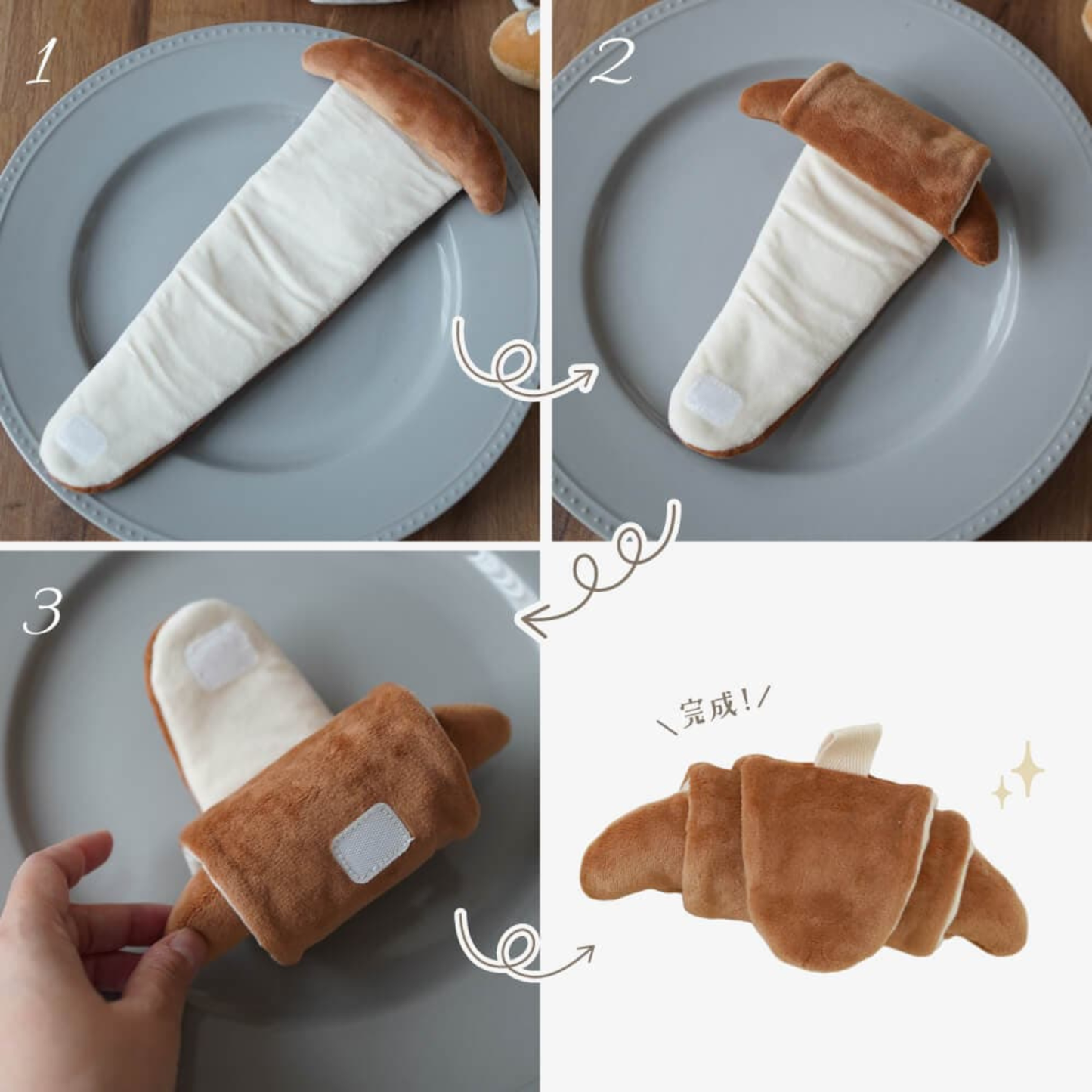 Mochitto Freshly Baked Bread Rattle Set
