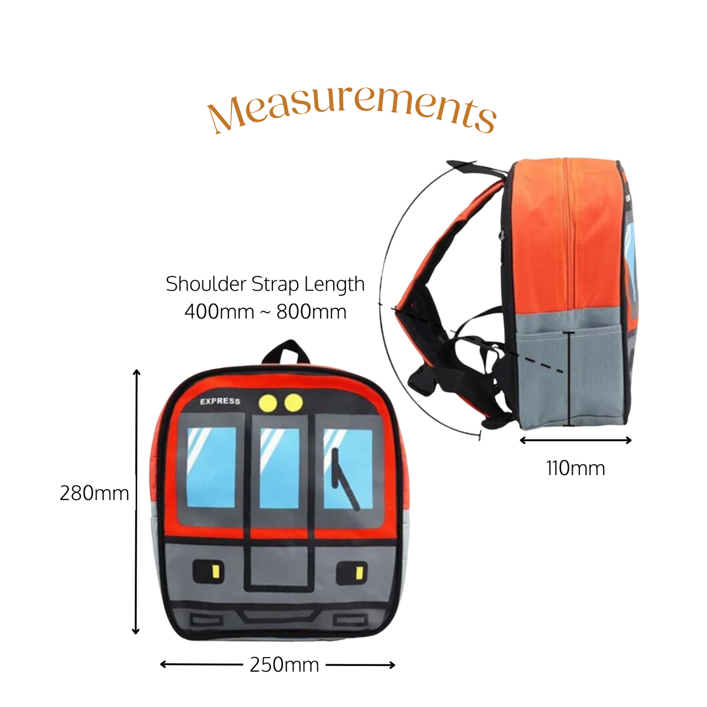 Little Explorer Train Backpack