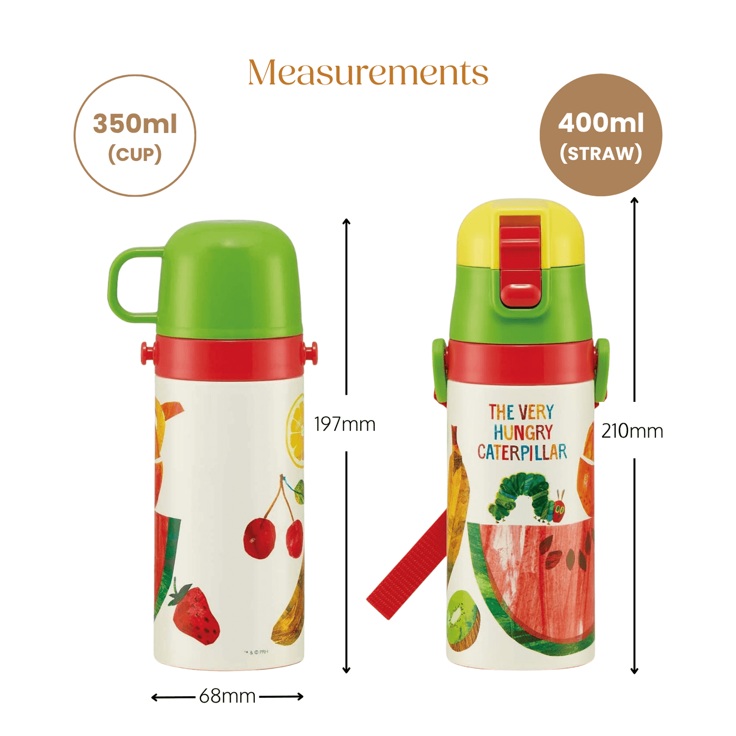The Very Hungry Caterpillar 2-Way Thermal Bottle
