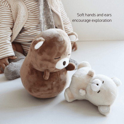 Baby Bear Rattle & Roly-Poly Toy Set