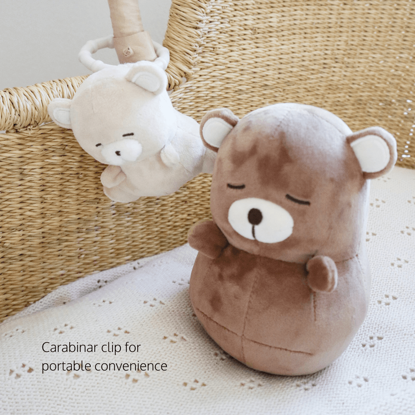 Baby Bear Rattle & Roly-Poly Toy Set