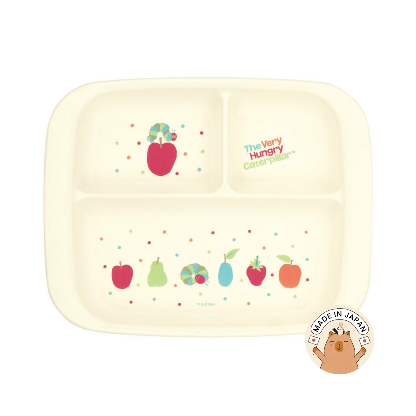 The Very Hungry Caterpillar Antibacterial Divided Plate