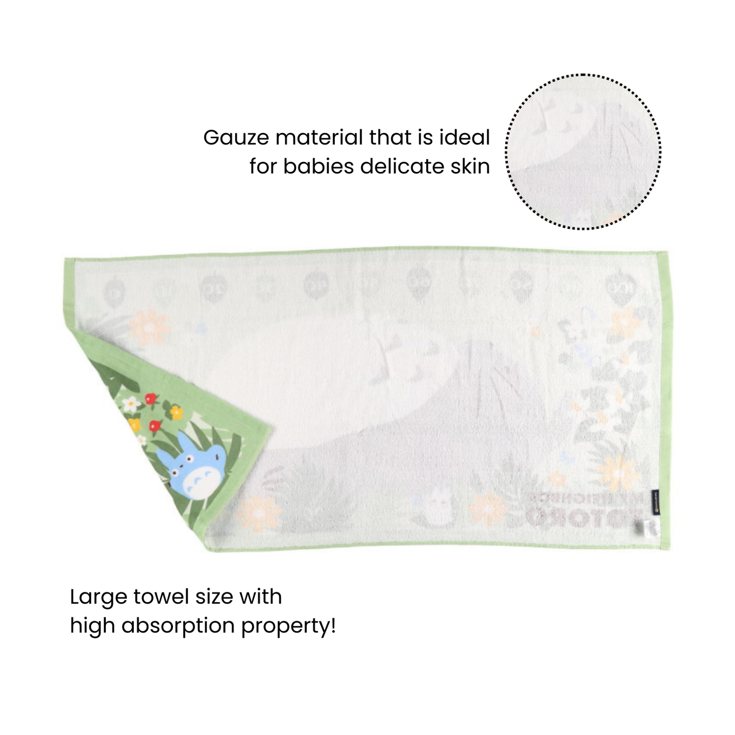 My Neighbor Totoro Cotton Gauze Swaddling Cloth