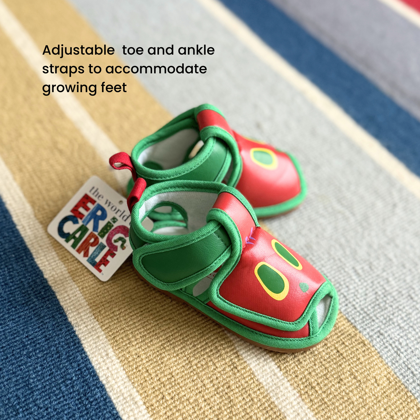 The Very Hungry Caterpillar Adjustable Sandals