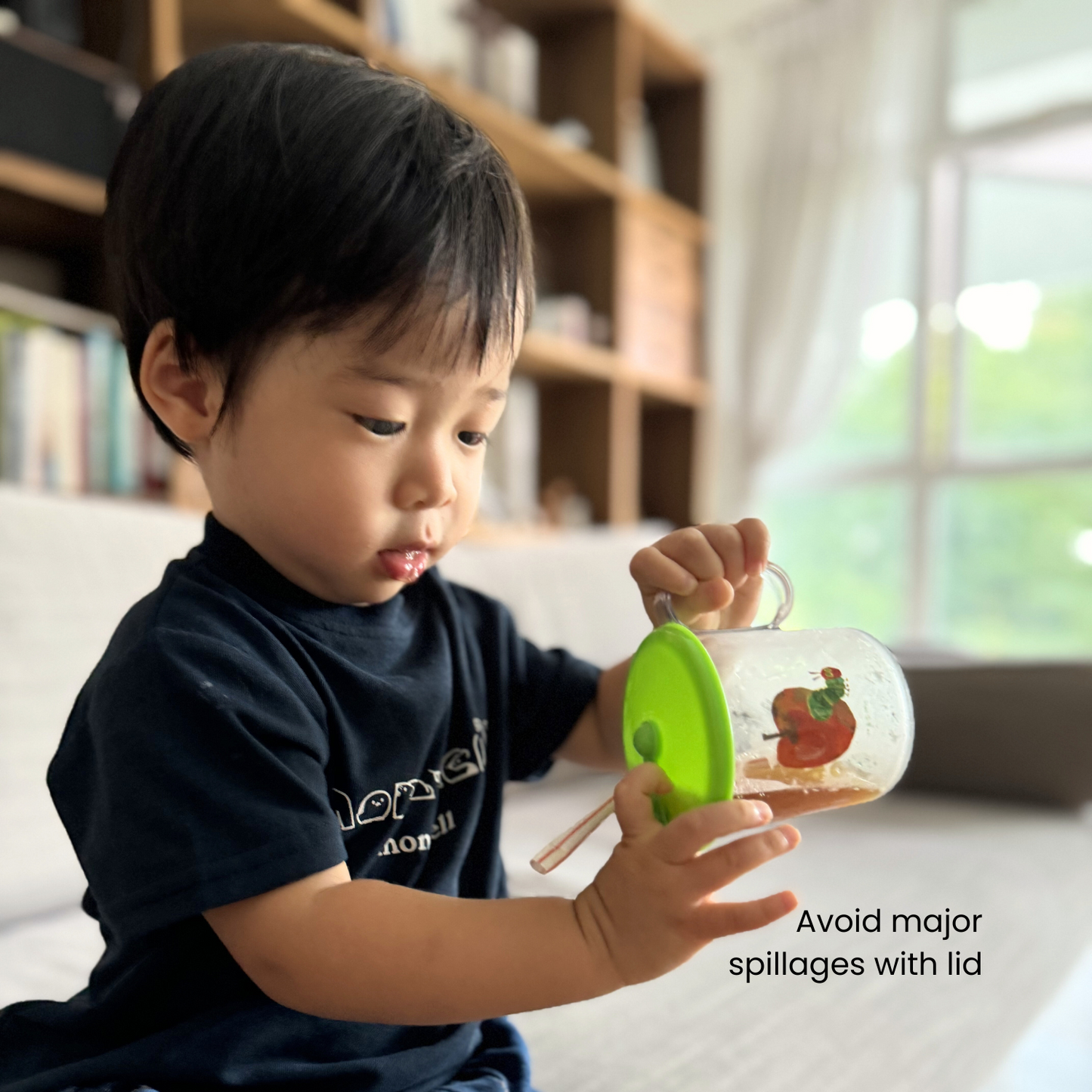 The Very Hungry Caterpillar Straw Cup With Lid