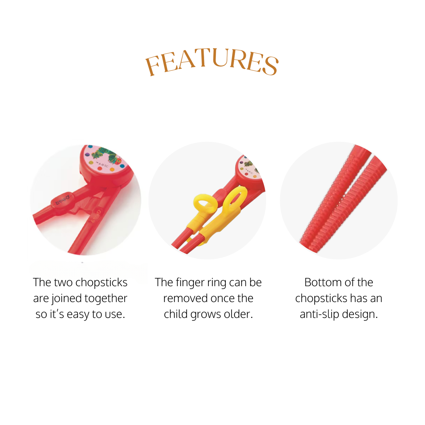 The Very Hungry Caterpillar Training Chopsticks With Case