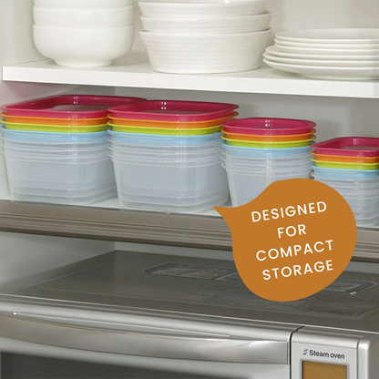 Microwave & Freezer Safe Containers (4 pcs)