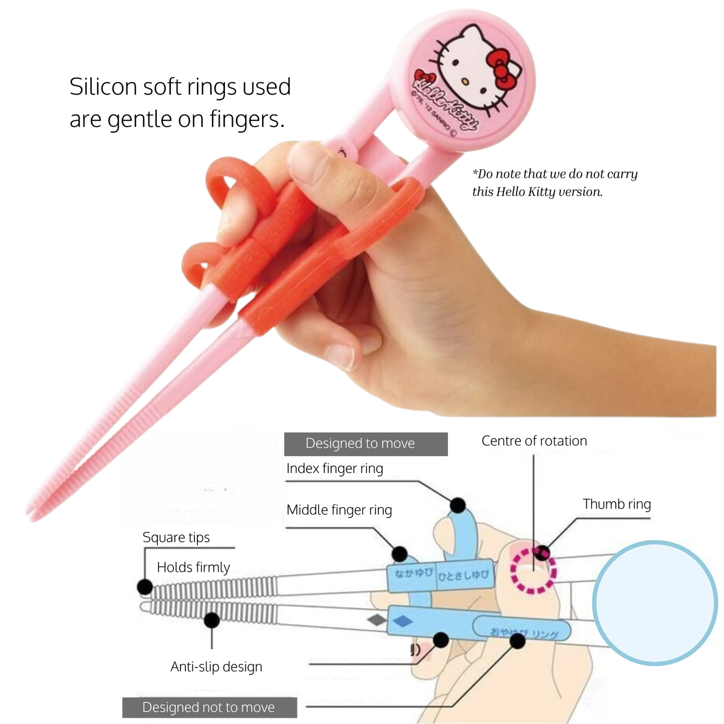 The Very Hungry Caterpillar Training Chopsticks With Case