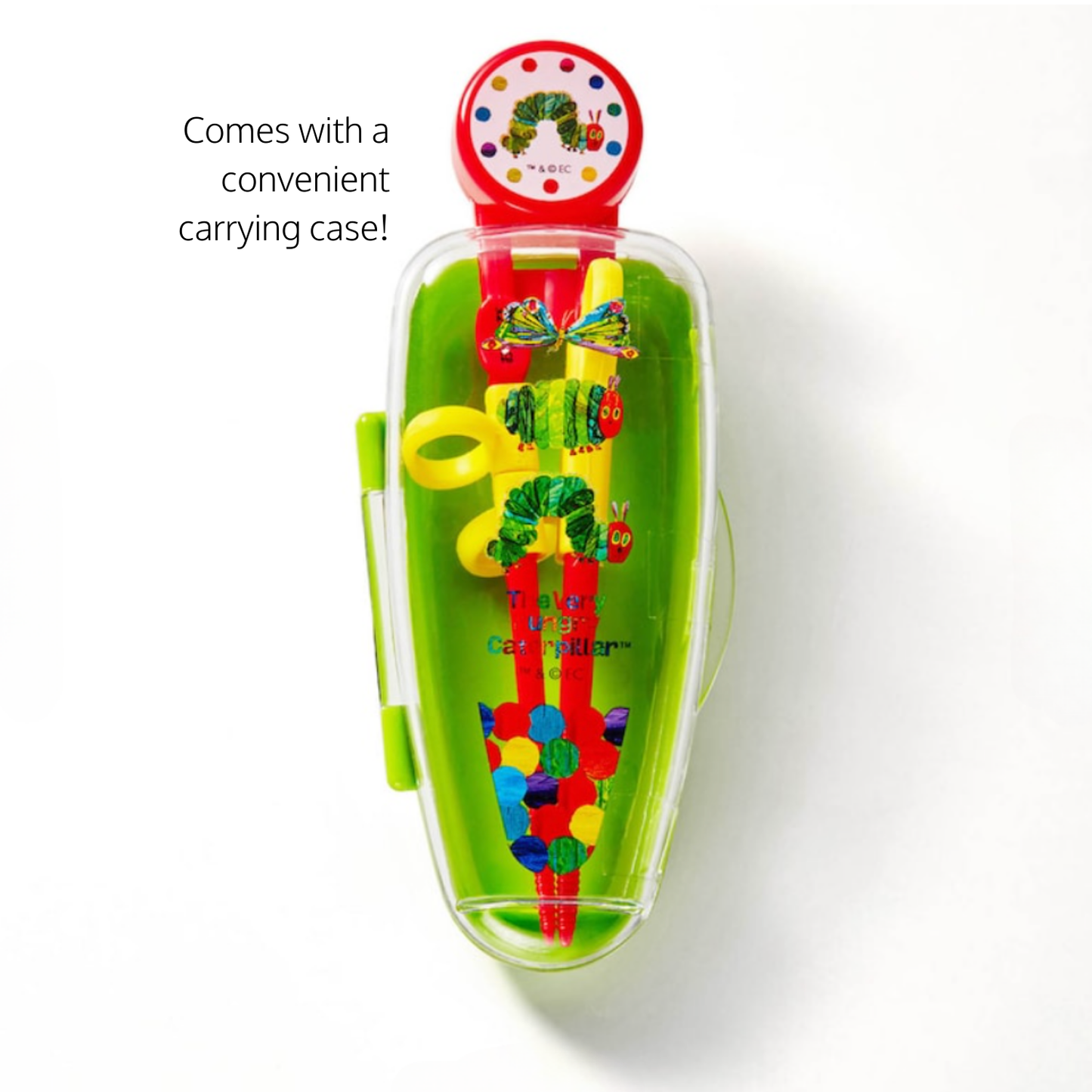 The Very Hungry Caterpillar Training Chopsticks With Case