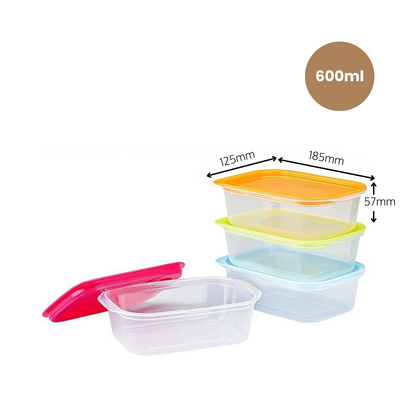 Microwave & Freezer Safe Containers (4 pcs)